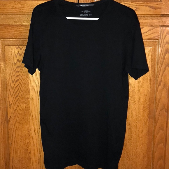 H&M ribbed Cotton T-shirt Crew neck (Tall -long) - Picture 5 of 5
